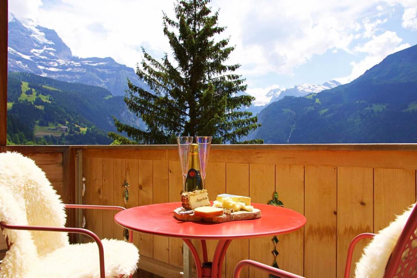 Holiday Flat #1, Chalet Aberot, Wengen, Switzerland Exterior photo