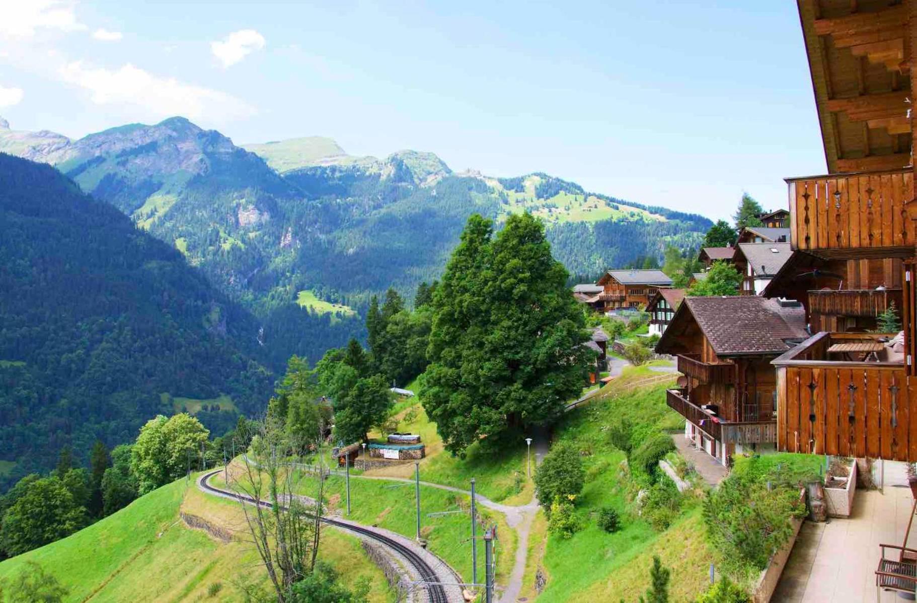 Holiday Flat #1, Chalet Aberot, Wengen, Switzerland Exterior photo