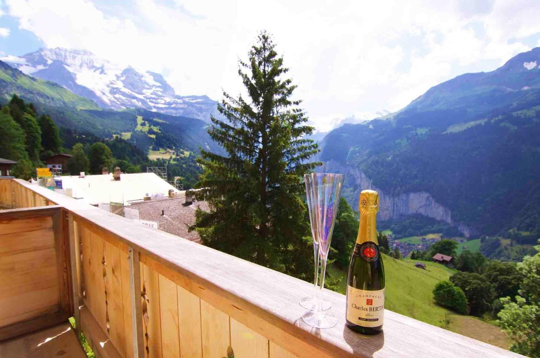 Holiday Flat #1, Chalet Aberot, Wengen, Switzerland Exterior photo